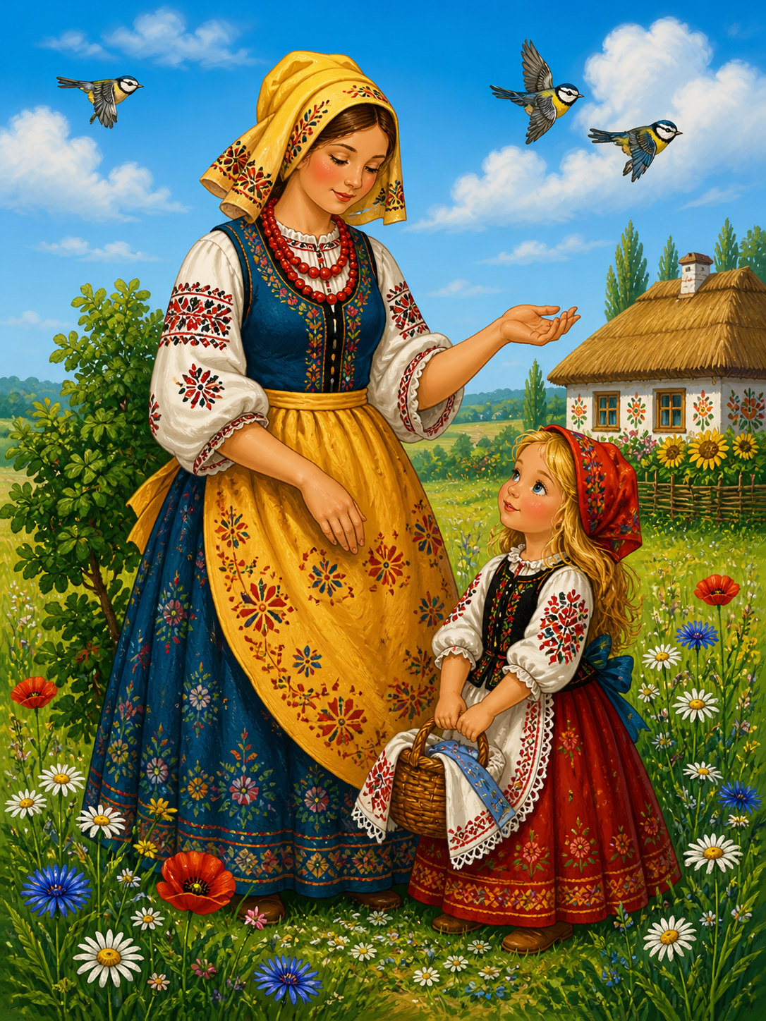 червона шапочка та її мама