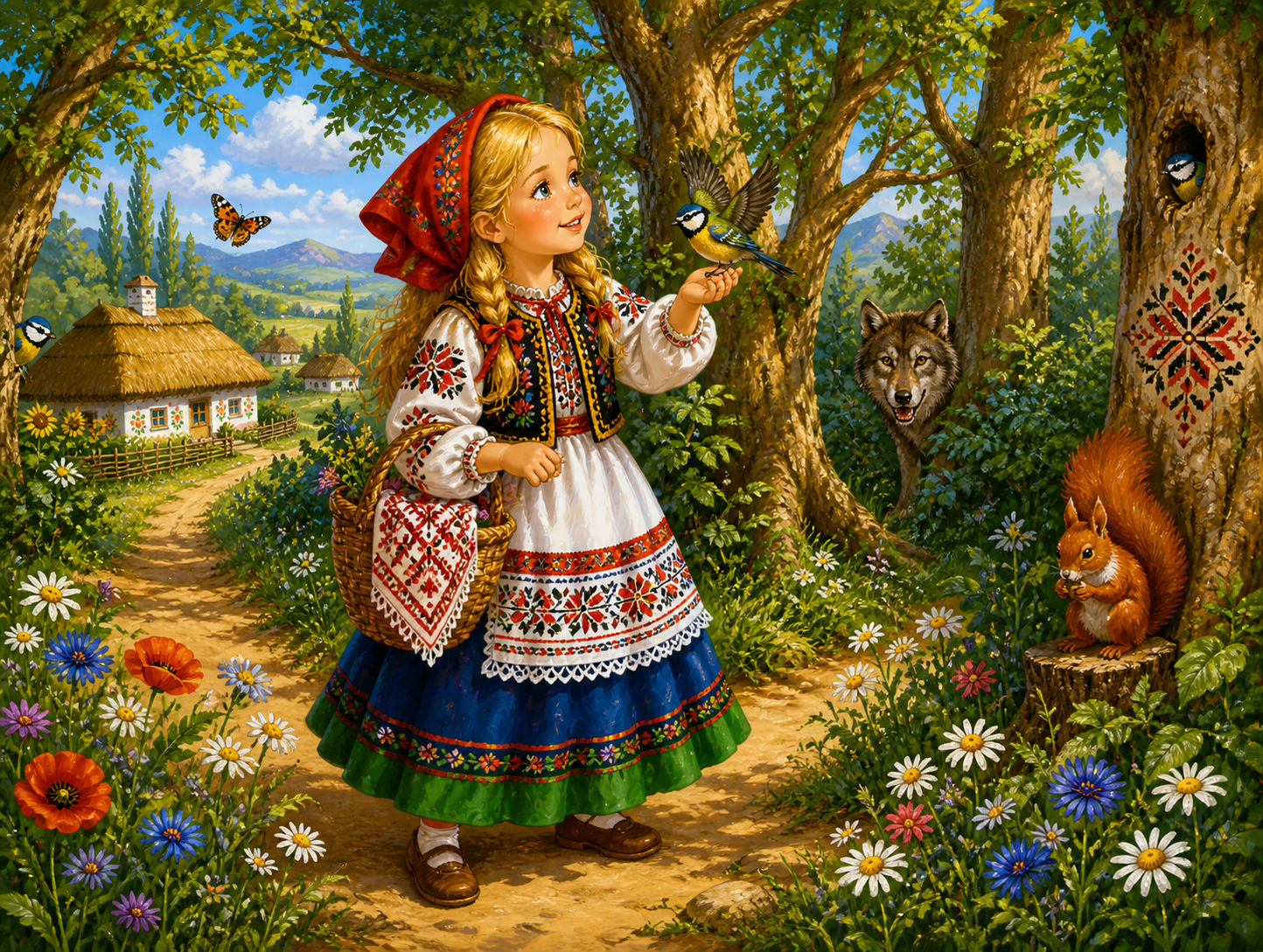 Червона шапочка в лісі
