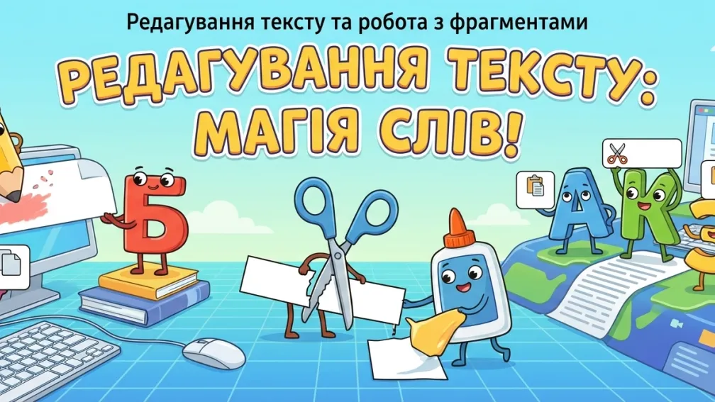 Редагування тексту та робота з фрагментами